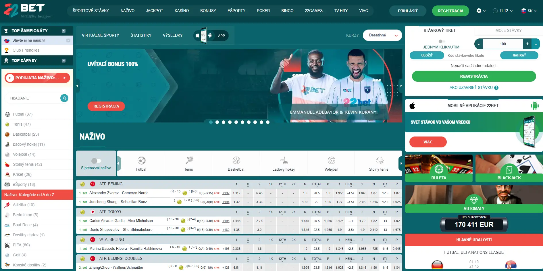 22bet Casino